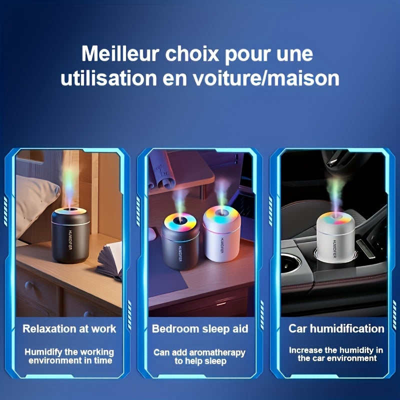 Aromatherapy Mist Diffuser and USB Humidifier with Essential Oil, Color-Changing Night Light and Cold Mist for Plant Health