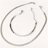 Classic Simple 1-Set Iron Chain Necklace & Bracelet for Women - Versatile Daily & Vacation Accessory