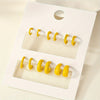 Minimalist Zinc Alloy Hoop Earrings for Women - Simple Everyday Hoops for Daily Wear & Dating