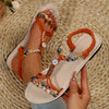 Women's Braided Slip-On Sandals with Elastic Strap, Lightweight Non-Slip Beach & Casual Comfort