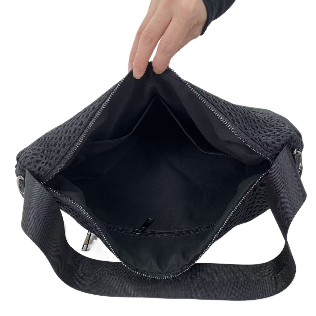 Y2K Retro Bucket Handbag for Women, Patchwork Street Fashion Front-Pocket Shoulder Bag, Large Capacity, Removable Strap