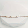 Mini Mama Necklace - Gold Cursive Script Collarbone Chain, Minimalist Everyday Jewelry Mother's Day Gift for Mom