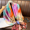 Elegant Landscape Print Scarf Shawl 35.4 in × 70.9 in (90 × 180 cm) Windproof Versatile Wrap for Women Hijab