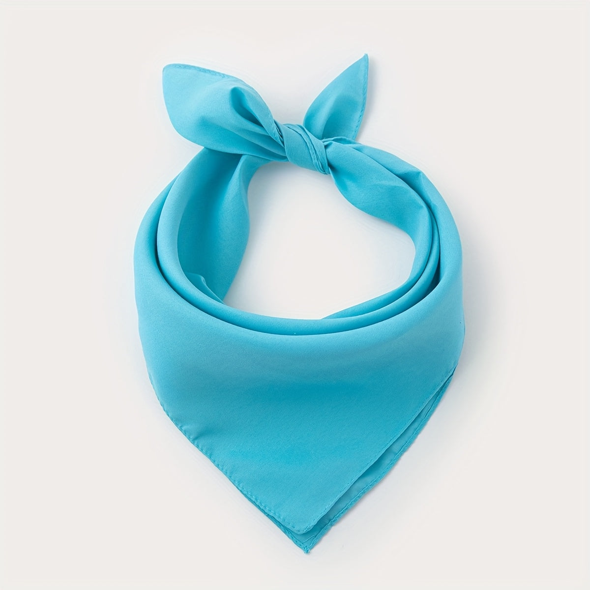 Elegant Women's Solid Square Scarf - Soft Polyester Neck Wrap, Shawl & Headscarf for Casual & Formal Wear