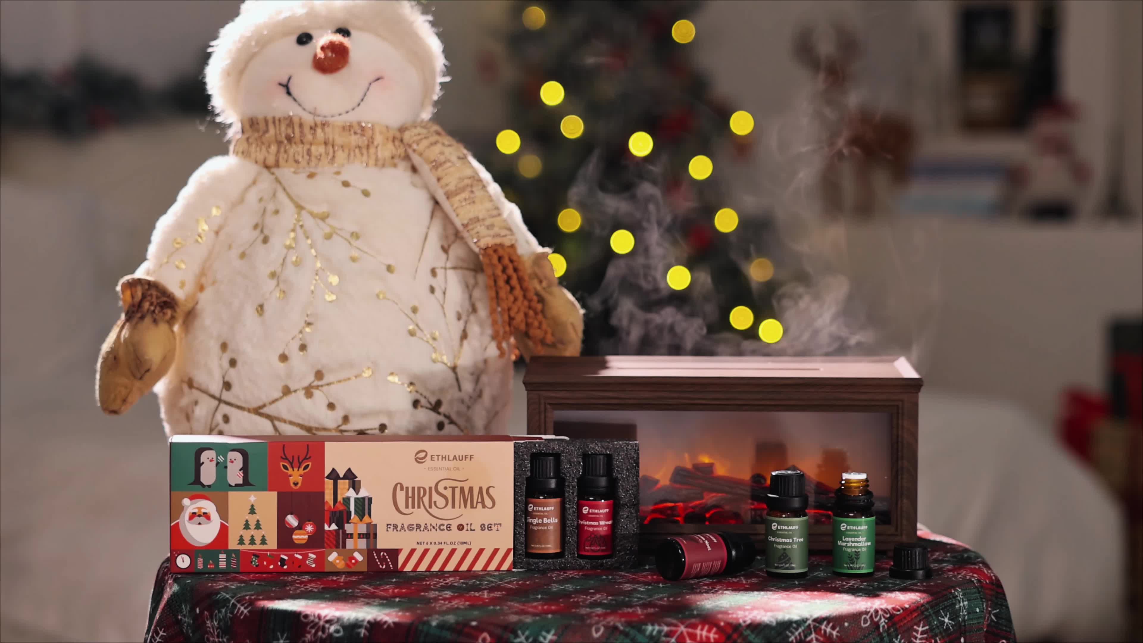 550ml (18.6 fl oz) Ultrasonic Essential Oil Diffuser with 12-Pack Oils, Remote, 7-Color LED & Timers — Large Aroma Humidifier for Bedroom Spa Yoga Hotel