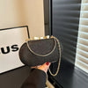 Glitter Beaded Evening Clutch for Women – Sparkling PVC Handbag with Gold-Tone Chain Strap for Weddings, Parties & Galas