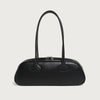 Women's Light Beige Baguette Handbag – Large Capacity Layered Korean Retro Vintage Bag with Buckle Closure, Split Leather