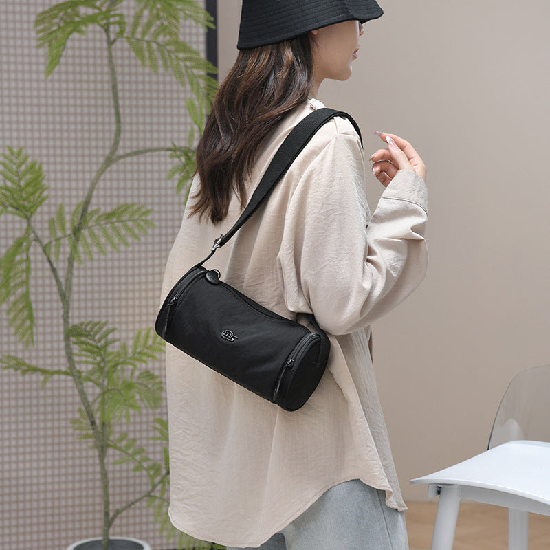 Versatile Women's Bucket Bag – Large Capacity Convertible Crossbody & Shoulder Bag, Lightweight Polyester, 4 Colors