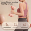 Pink 2kg (4.4 lb) Cast Iron Dumbbell with Non-Slip Silicone Grip — Compact Home Gym Weight for Arms, Shoulders & Core