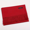 Unisex 100% Cashmere Scarf – Soft Tassel Shawl & Headscarf for Autumn & Winter, Neutral Solid Wrap