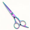 Left-Handed Professional Hair Scissors — Japanese Stainless Steel, Ergonomic Orange Accent, 5 cm (2.0 in) Blade, Texturizing for Fine & Wavy Hair