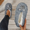 Women's Winter Plush Slip-On Slippers - Soft Indoor House Shoes with Barefoot Sensation Sole, Hand Washable, Cozy European Style (White/Black/Nude)