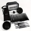 35-Piece Professional Makeup Brush Set with Sponge, Cleaning Bowl, Velvet Pouch & Travel Bag – Soft Nylon Bristles for Foundation & Eyeshadow