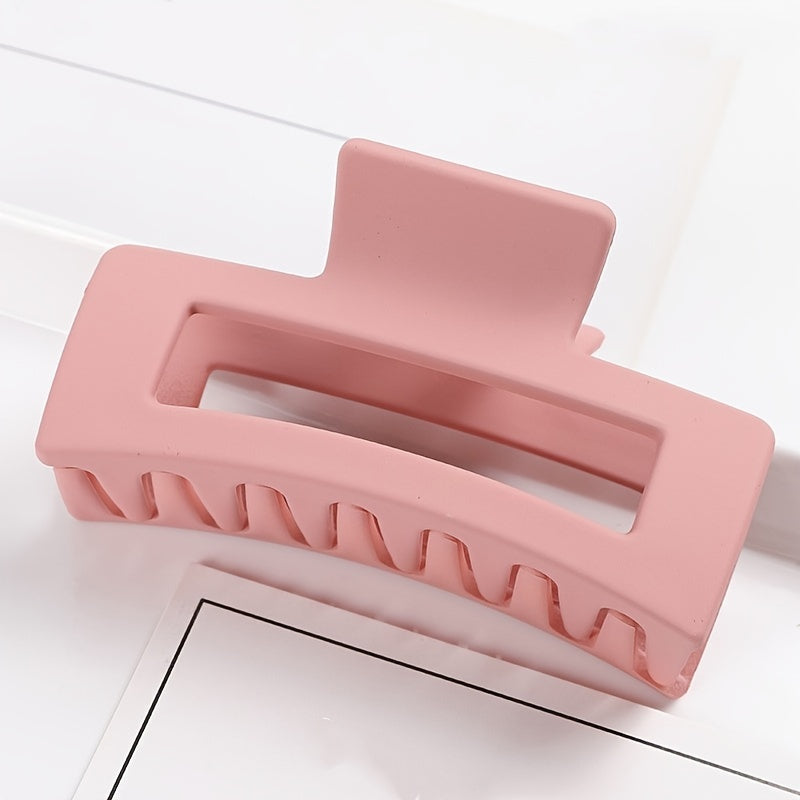 Multicolor Large Acrylic Rectangle Hair Clip Thick Resin Claw for Long Thick Hair Nonslip Jaw Clip