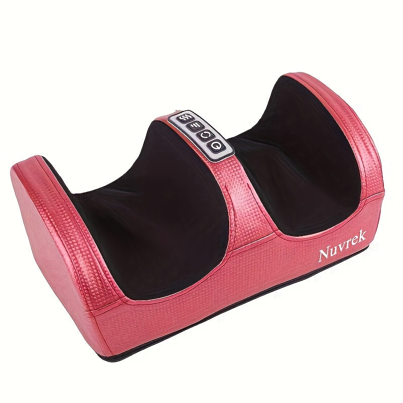 Nuvrek Foot Massager with Heat – Deep-Kneading Foot Spa for Circulation & Relaxation, Plug-In Gift