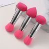 Double-Ended Purple Makeup Sponge & Brush Set — 1 or 3-Pack