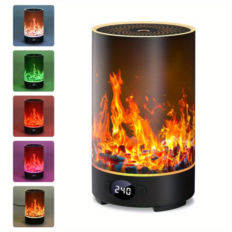 HOTU Smart Aroma Diffuser & Humidifier with RGB Mood Light, 4 Mist Modes, 6.76 oz (200 ml) USB-Powered, Auto Shut-Off, Quiet Color-Changing LED for Bedroom, Office, Yoga