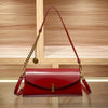 Versatile Women's Baguette Bag - Small Square Underarm Shoulder Crossbody, High-End Split Leather