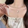 Women's Double-Layer Gold-Plated Necklace – Delicate Layered Chain for Everyday and Formal Wear