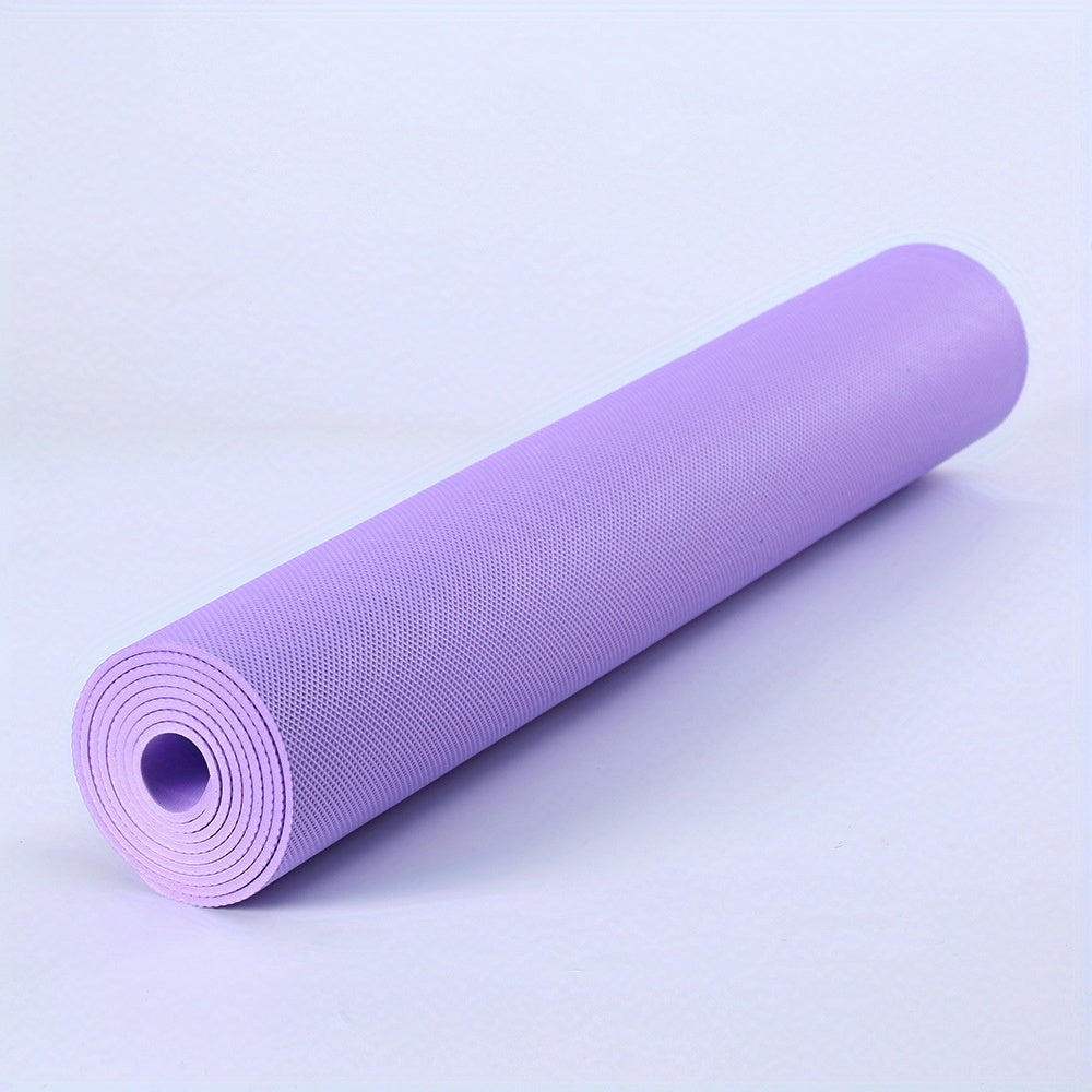 High-Density EVA Yoga Mat – Non-Slip, Shockproof & Sweat-Absorbent, Lightweight Portable Mat for Yoga, Pilates & Home Gym (Purple, Blue, Green, Pink, Red)