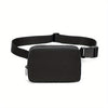 Unisex 1L Adjustable Waist Pack & Crossbody Chest Bag - Lightweight Nylon Zipper Pouch for Travel, Hiking, Yoga