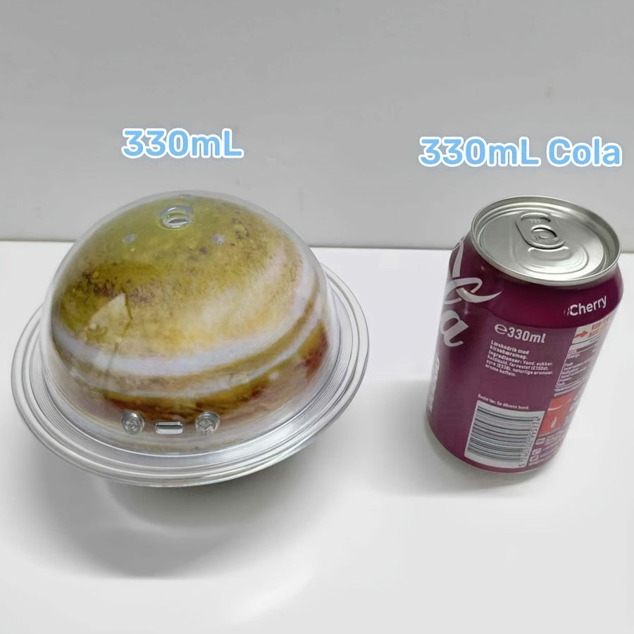 USB Humidifier 330ml Nebula LED Aromatherapy Diffuser with Wooden Base - Silent Desktop Humidifier for Bedroom & Living Room, USB Powered