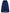 Plus Size Navy Blue Lace-Trimmed Umbrella Skirt – Elegant Flared Summer Skirt, Breathable Non-Stretch Polyester, Machine Washable