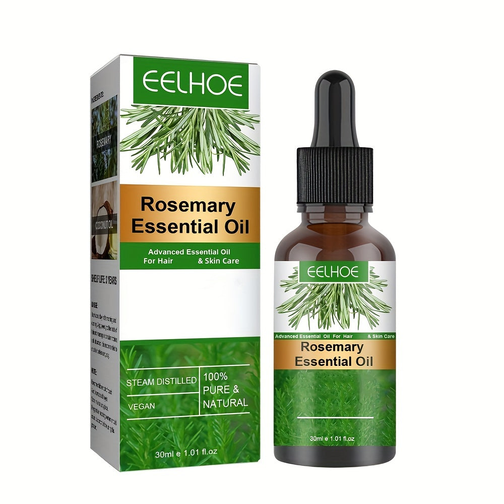 Rosemary Hair Oil 30ml (1.01 fl oz) – Lightweight Long-Lasting Hair Serum with Plant Squalane