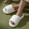 Women's Rose Flower Slip-On Slippers — Floral Fabric EVA Sole Indoor/Outdoor