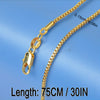 18K Gold-Plated Copper Neck Chain for DIY Pendant Necklaces & Handmade Accessories