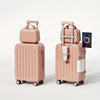 Minimalist 20-Inch (51 cm) Hard Shell Luggage Set — 1 or 2-Piece Carry-On with Spinner Wheels & Square Makeup Bag