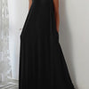 Women's Plus Size Sleeveless Maxi Dress - Elegant A-Line Solid Color, Medium Stretch for Spring & Summer