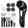 Rechargeable Electric Callus Remover Foot & Hand File with LCD Display – USB Pedicure Device for Cracked Heels & Sensitive Skin, Beige