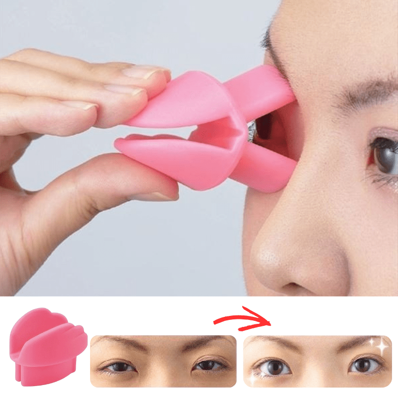 Handheld Silicone Eye Contour Massager & Trainer – Under-Eye Massager for Puffiness & Firming (Light Beige)