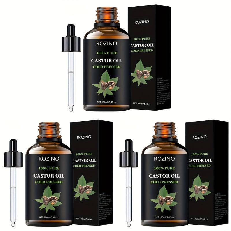 Castor Seed Essential Oil - Multipurpose Hair, Skin & Lash Oil for Massage, Gua Sha, Body & Nails