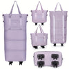 3-in-1 Expandable Travel Bag with Wheels — Lightweight Carry-On Backpack with Telescopic Handle