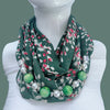 Beaded Chiffon Shawl Neck Warmer - Elegant Decorative Scarf for Evening & Going Out