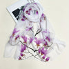 Women's Bohemian Floral Chiffon Scarf — Lightweight Windproof Shawl & Versatile Head Wrap/Neck Gaiter, Hand-Washable
