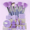Complete Makeup Brush Set – Soft Synthetic Brushes for Foundation, Blush, Eyeshadow, Eyebrow & Lip | Travel-Friendly, Beginner to Professional Gift