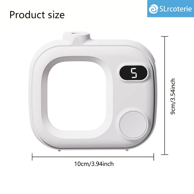 Portable Rechargeable Aroma Diffuser — One-Button, 5-Speed Adjustable Timer, USB Charging, Empty Bottle for Essential Oils & Perfume