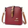 Elegant Women's Small Bucket Shoulder Bag, Lightweight Crossbody for Travel & Shopping