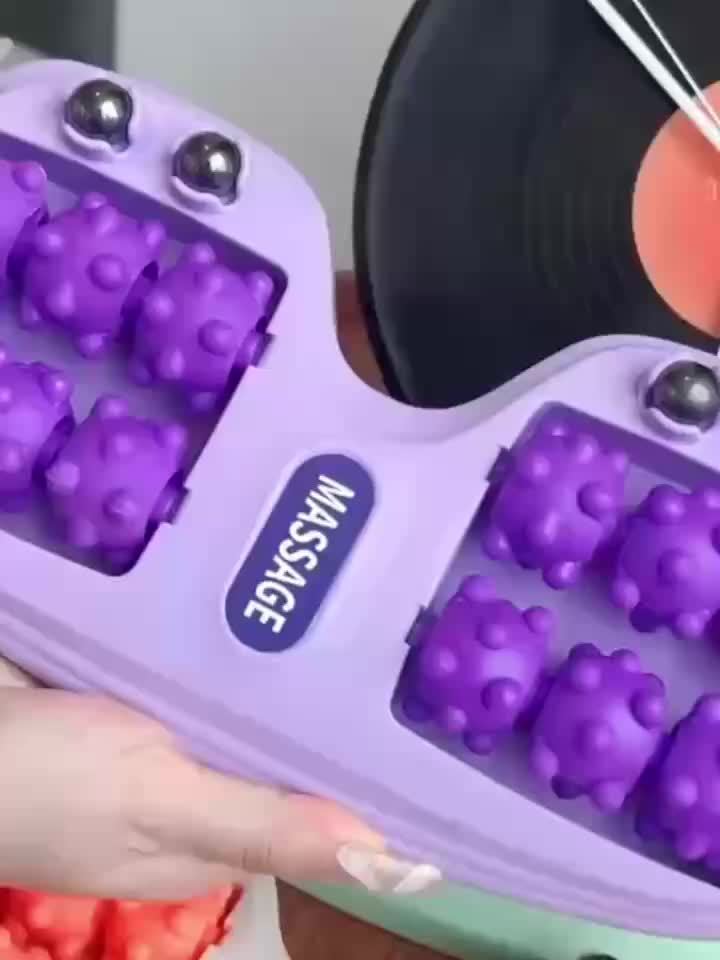 ZMDN Foot Roller Massager with Large Acupressure Balls — Ergonomic Plastic Foot Spa for Reflexology & Lower Leg Massage