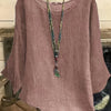 Plus Size Oversized 3/4 Sleeve Smock T-Shirt Dress - Round Neck Loose Fit Casual & Dressy
