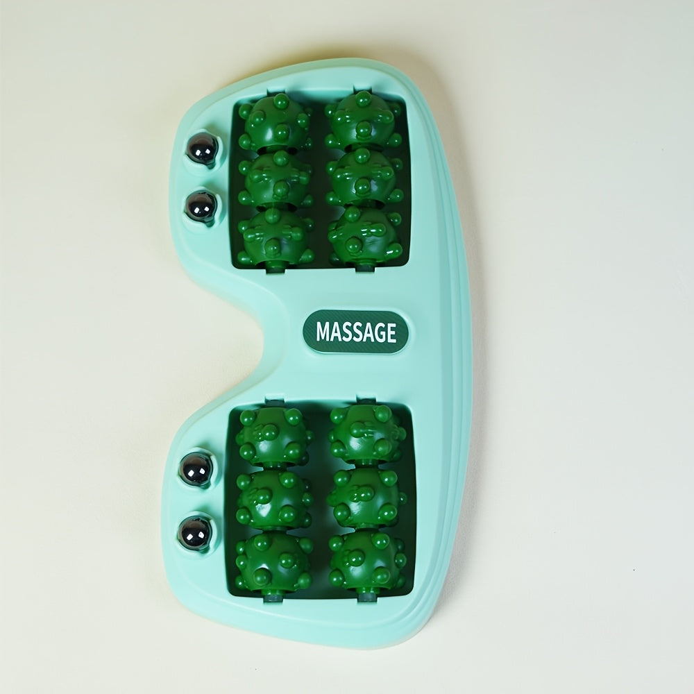 ZMDN Foot Roller Massager with Large Acupressure Balls — Ergonomic Plastic Foot Spa for Reflexology & Lower Leg Massage