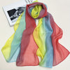 Women's Bohemian Floral Chiffon Scarf — Lightweight Windproof Shawl & Versatile Head Wrap/Neck Gaiter, Hand-Washable