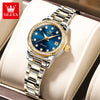 OLEVS Women's Automatic Mechanical Watch – Stainless Steel Bracelet, Luminous Dial & Date Window, Polished Formal Timepiece