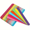 Double-Sided Wooden Nail Files - Fine Emery Grit Oval Manicure & Pedicure Tools (1/2/5/10-Pack)