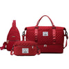 Large Capacity Multifunctional Travel & Gym Bag Set – Quilted Polyester Toiletry & Clothes Organizer