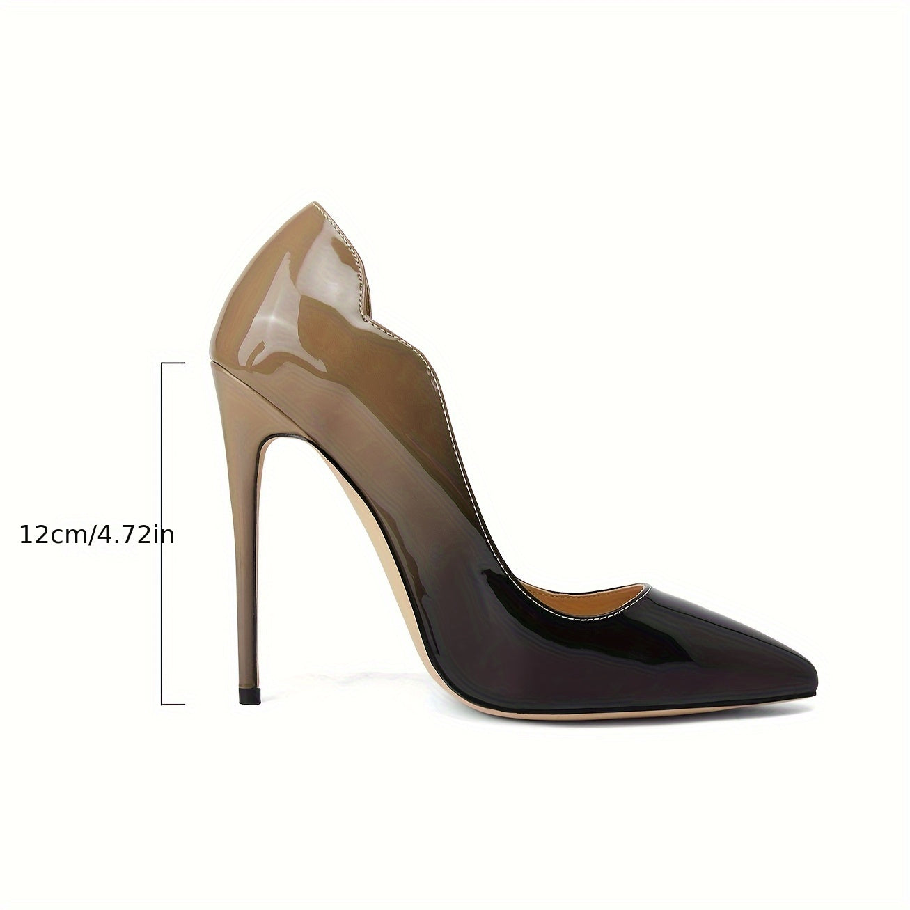 Women's Gradient D'Orsay Stiletto Pumps — Pointed Toe Slip-On Heels for Evening, Party & Formal
