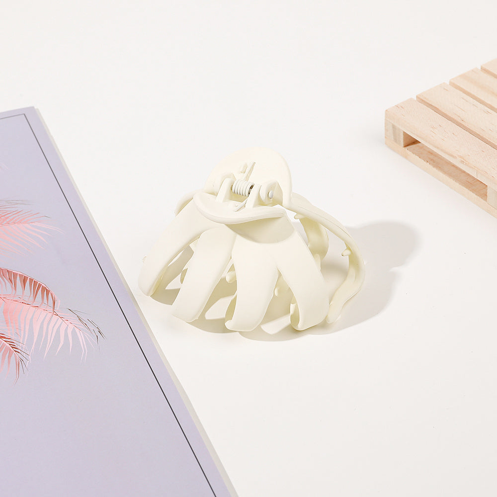 Frosted Octopus Hair Clips - Matte Oval Hairpin, 1/4/9 Pack